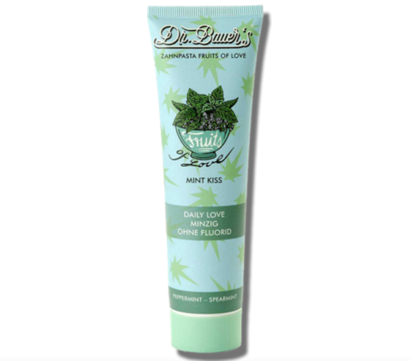 Dr.Bauer’s mėtos skonio dantų pasta be fluoro Mint Kiss, 90 ml