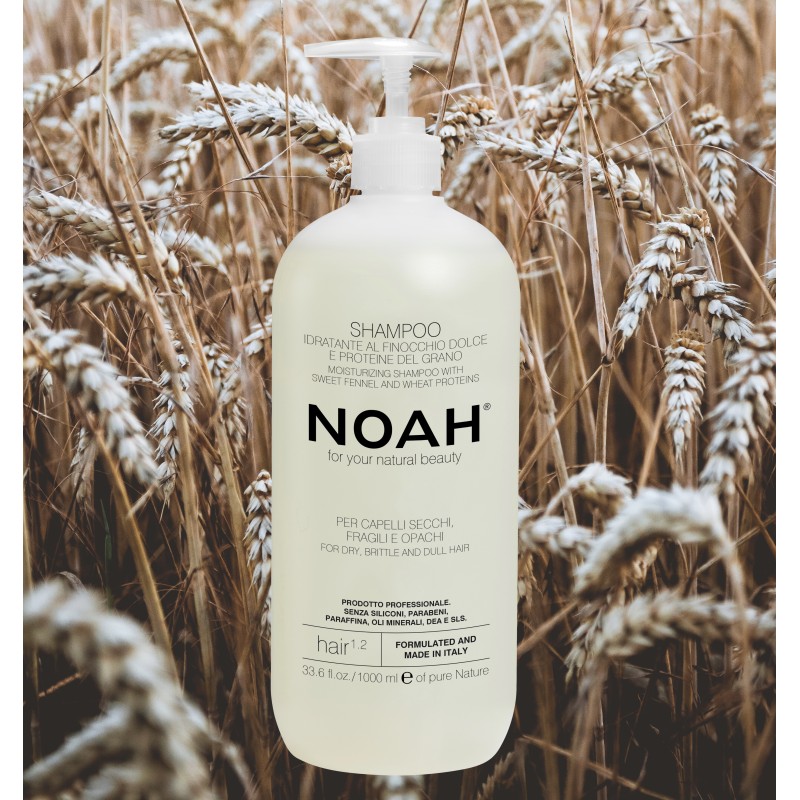 1.2. Moisturizing Shampoo With Sweet Fennel And Wheat Protein Šampūnas sausiems ir lūžinėjantiems plaukams, 1000 ml - Image 2