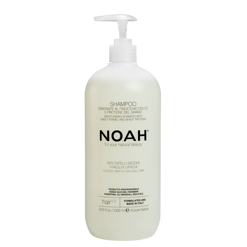 1.2. Moisturizing Shampoo With Sweet Fennel And Wheat Protein Šampūnas sausiems ir lūžinėjantiems plaukams, 1000 ml