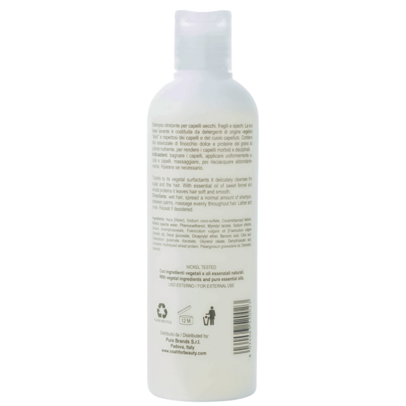 1.2. Moisturizing Shampoo With Sweet Fennel And Wheat Protein Šampūnas sausiems ir lūžinėjantiems plaukams, 250 ml - Image 3