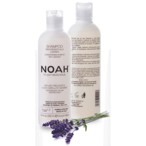 1.3. Strengthening Shampoo With Lavender Stiprinamasis šampūnas kasdieniam naudojimui, jautriai galvos odai, 250ml
