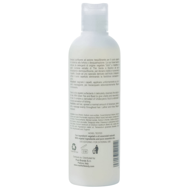 1.5. Purifying Shampoo With Green Tea Šampūnas nuo pleiskanų, 250 ml - Image 3
