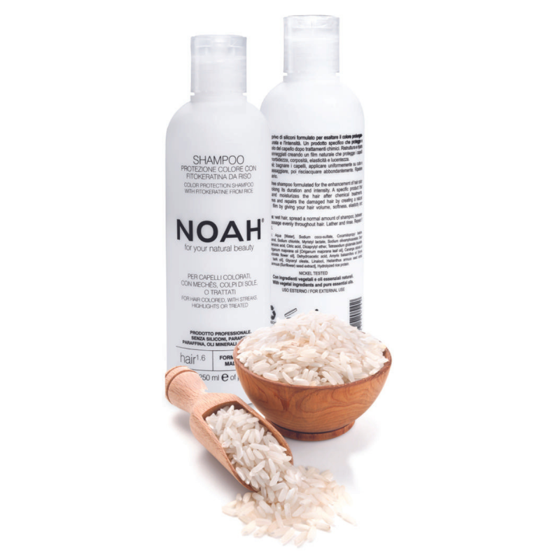 1.6. Color Protection Shampoo With Fitokeratine From Rice Šampūnas dažytiems ir sruogelėmis dažytiems plaukams, 250 ml