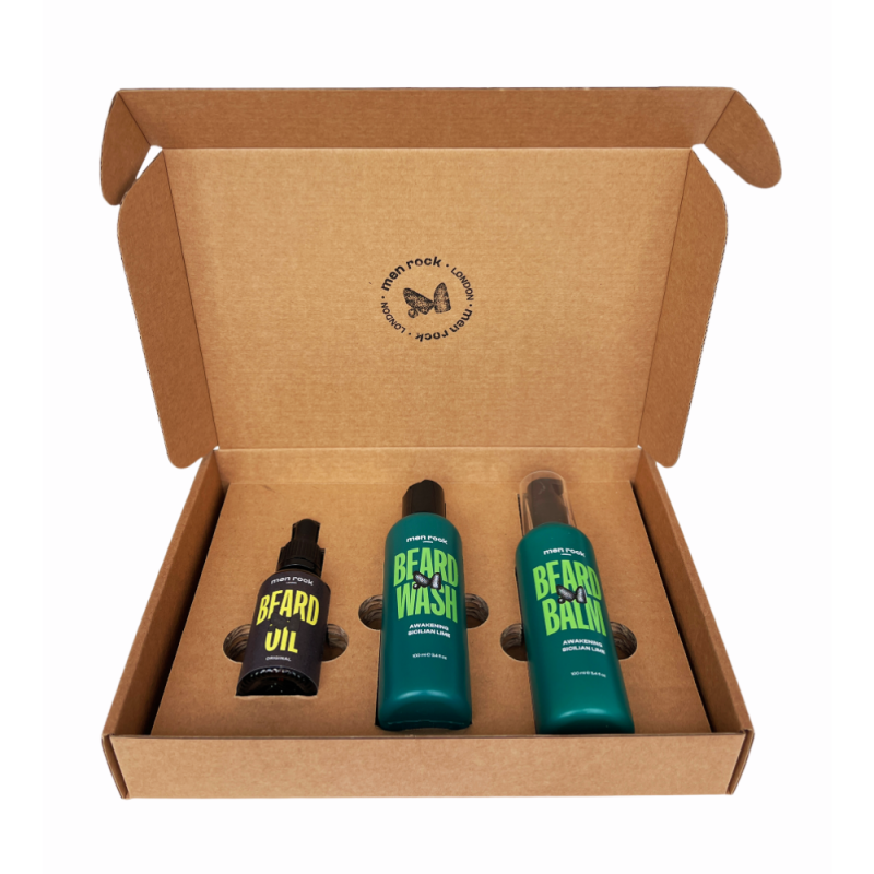 Beardy Beloved Awakening Sicilian Lime Beard Kit Barzdos priežiūros rinkinys, 1vnt - Image 3