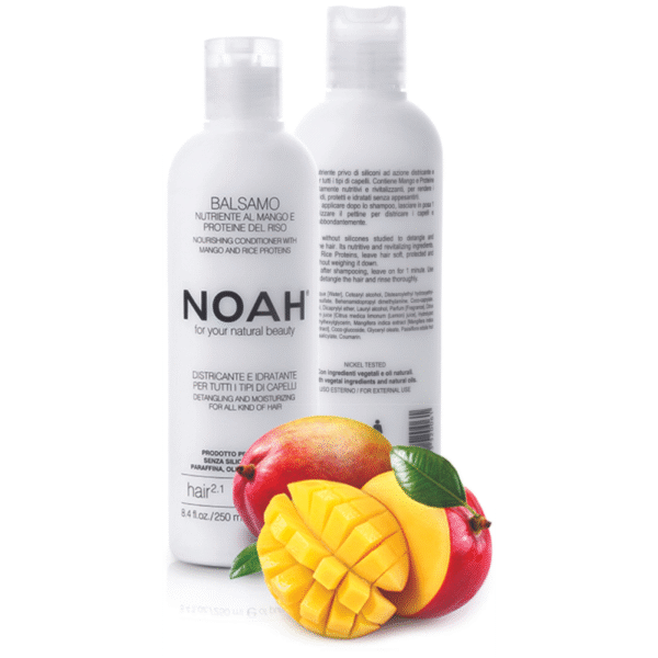 2.1. Nourishing Conditioner With Mango And Rice Proteins Maitinamasis balzamas lengvinantis plaukų iššukavimą, 250ml