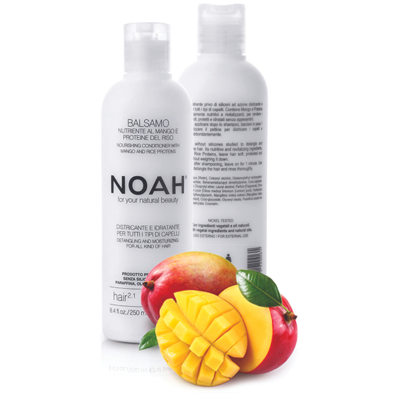2.1. Nourishing Conditioner With Mango And Rice Proteins Maitinamasis balzamas lengvinantis plaukų iššukavimą, 250ml
