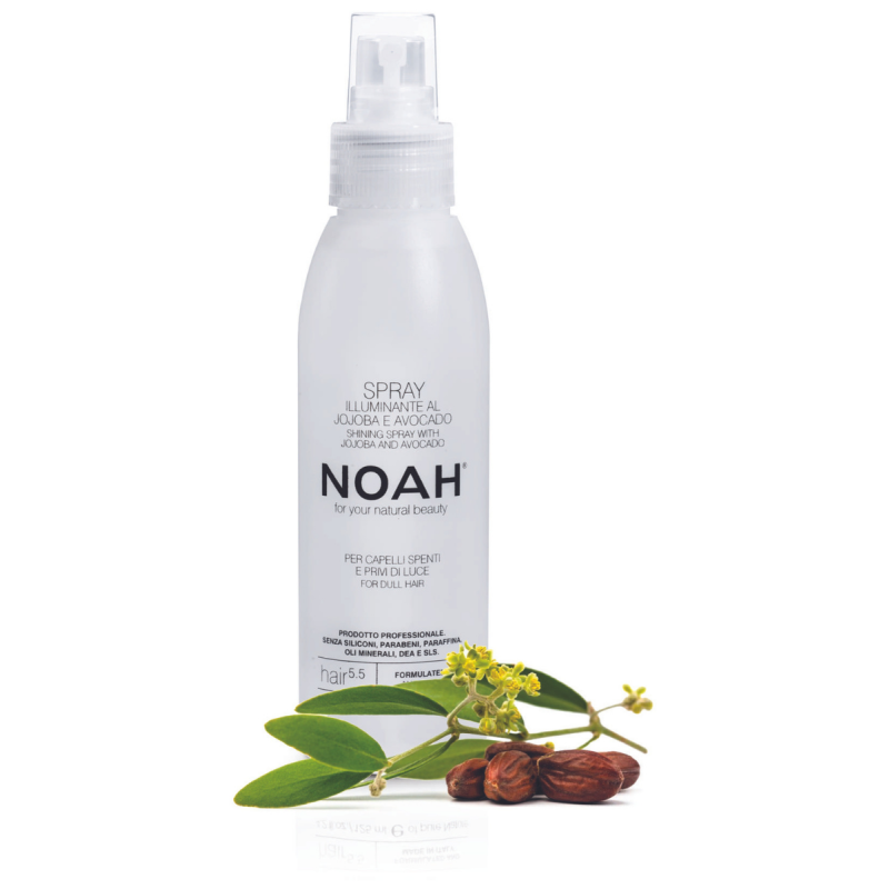 5.5. Shining Spray With Jojoba And Avocado Blizgesio suteikiantis purškiklis plaukams, 125 ml