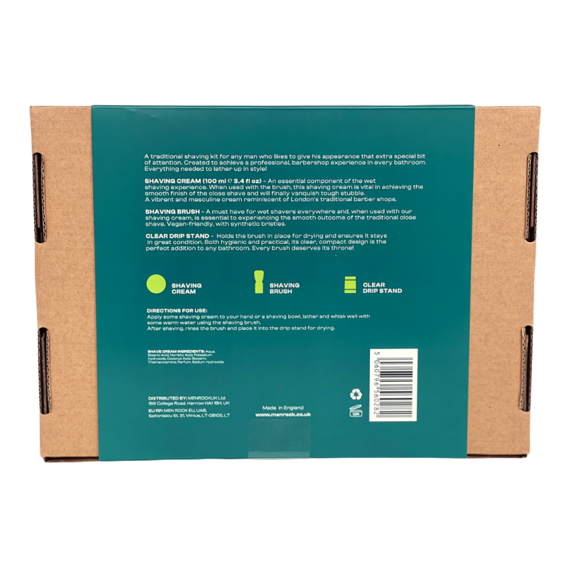 The Life Shaver Sicilian Lime Essential Shaving Kit Skutimosi priemonių rinkinys, 1vnt - Image 2