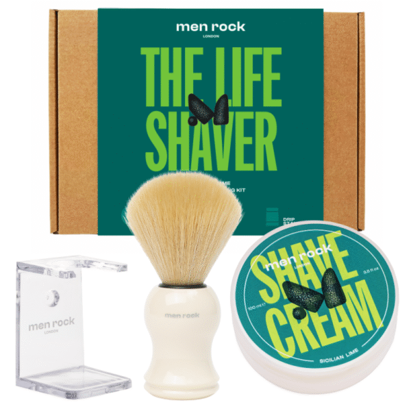 The Life Shaver Sicilian Lime Essential Shaving Kit Skutimosi priemonių rinkinys, 1vnt