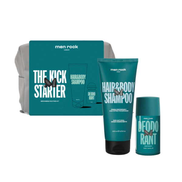 The Kick Starter Grooming Routine Kit Kūno priežiūros rinkinys vyrams, 1vnt