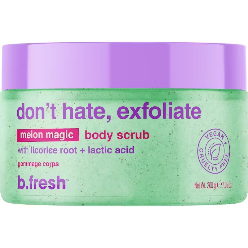 Don't Hate, Exfoliate Melon Magic Body Scrub Melionų aromato kūno šveitiklis, 200g