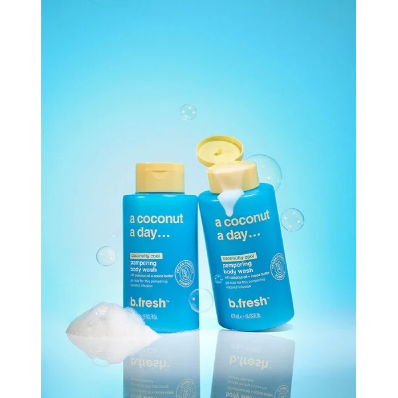 A Coconut A Day Pampering Body Wash Kokosų aromato kūno prausiklis, 473ml - Image 3