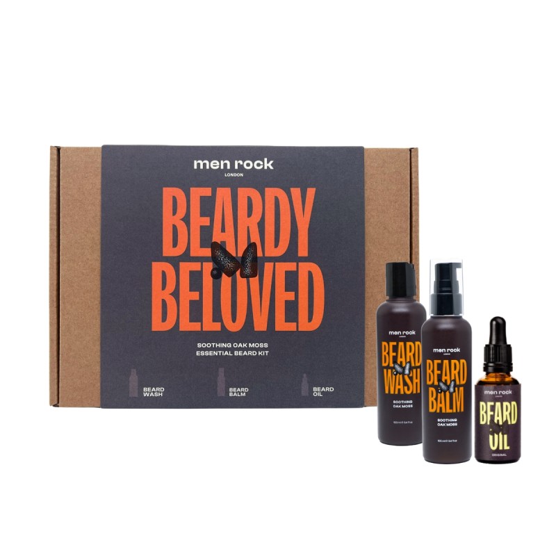 Beardy Beloved Soothing Oak Moss Beard Kit Barzdos priežiūros rinkinys, 1vnt