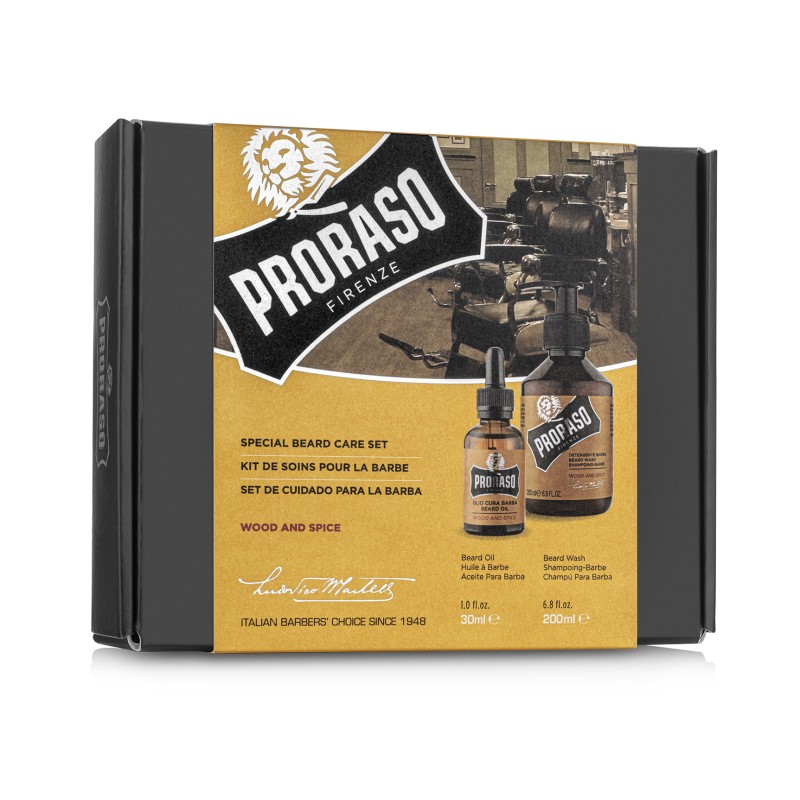 Duo Pack Wood & Spice Beard Oil & Shampoo Barzdos priežiūros rinkinys, 1vnt - Image 3