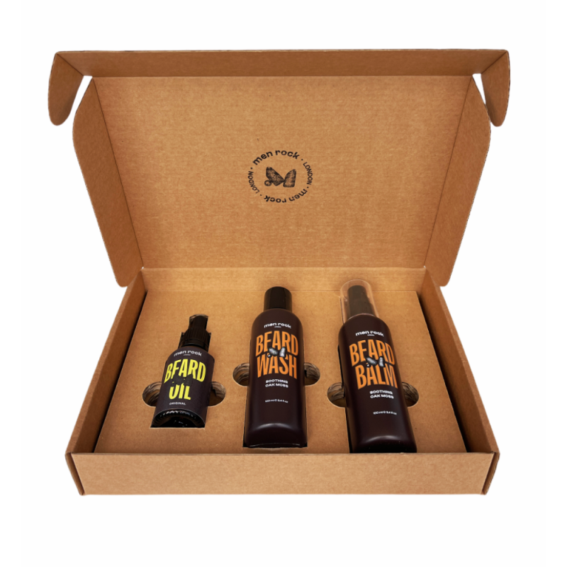 Beardy Beloved Soothing Oak Moss Beard Kit Barzdos priežiūros rinkinys, 1vnt - Image 5