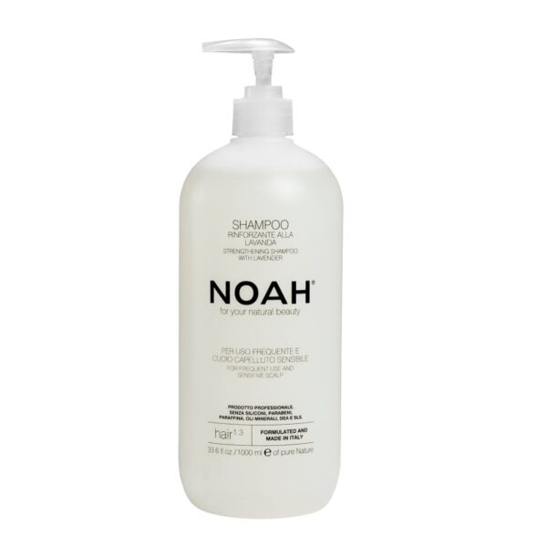 1.3. Strengthening Shampoo With Lavender Šampūnas kasdieniam naudojimui, jautriai galvos odai, 1000 ml