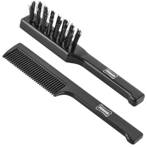 Moustache Brush & Beard Comb Set Senojo stiliaus ūsų šepetėlių rinkinys, 1vnt.