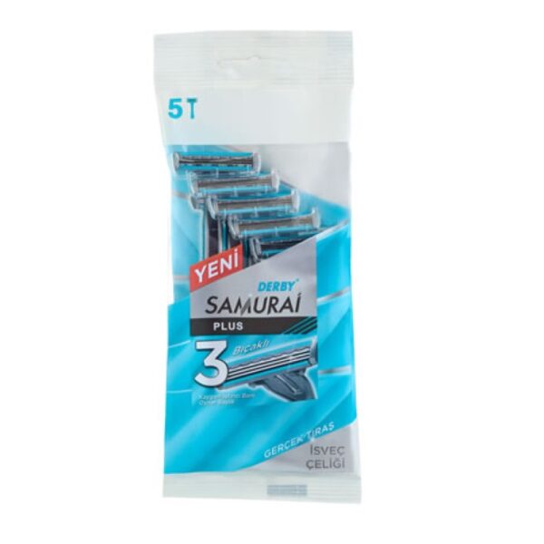 Samurai 3 Plus Vienkartiniai skusutvai, 5 vnt.