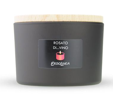 Aromatinė žvakė Rosato Di Vino, 140 g ERBCANROSA