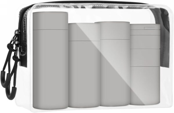 Kelioniniai buteliukai OSOM25129GREY, pilkos spalvos