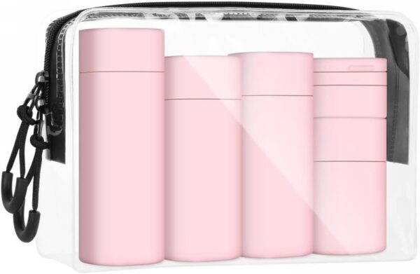 Kelioniniai buteliukai OSOM25129PINK, rožinės spalvos