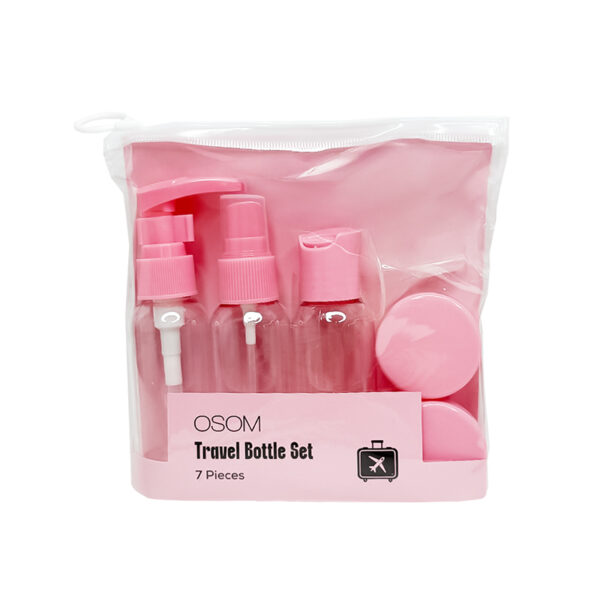 Kelioniniai buteliukai OSOM25210PINK, rožinės spalvos