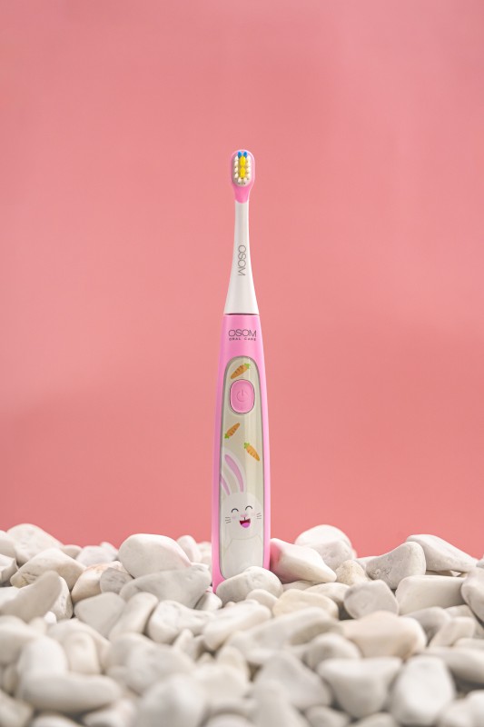 Vaikiškas įkraunamas dantų šepetėlis, rožinis OSOMORALK7PINK