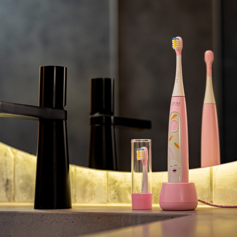 Vaikiškas įkraunamas dantų šepetėlis, rožinis OSOMORALK7PINK - Image 2