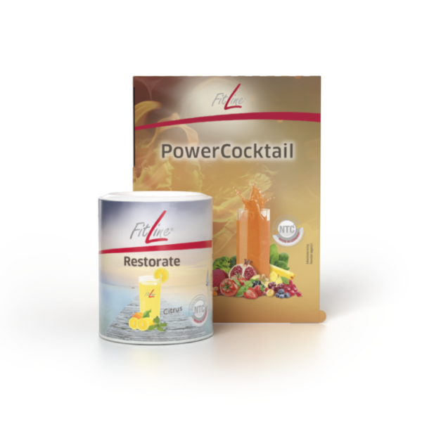 Vitaminų kokteilių rinkinys (Optimal-Set (PowerCocktail+ Restorate Citrus Can))